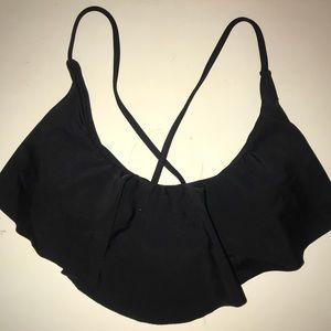 Black criss-cross bikini top 🖤